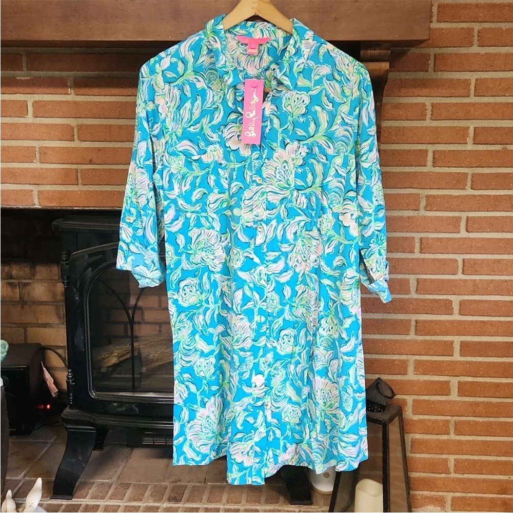 Lilly Pulitzer Cover Up Button Up NWT Size S